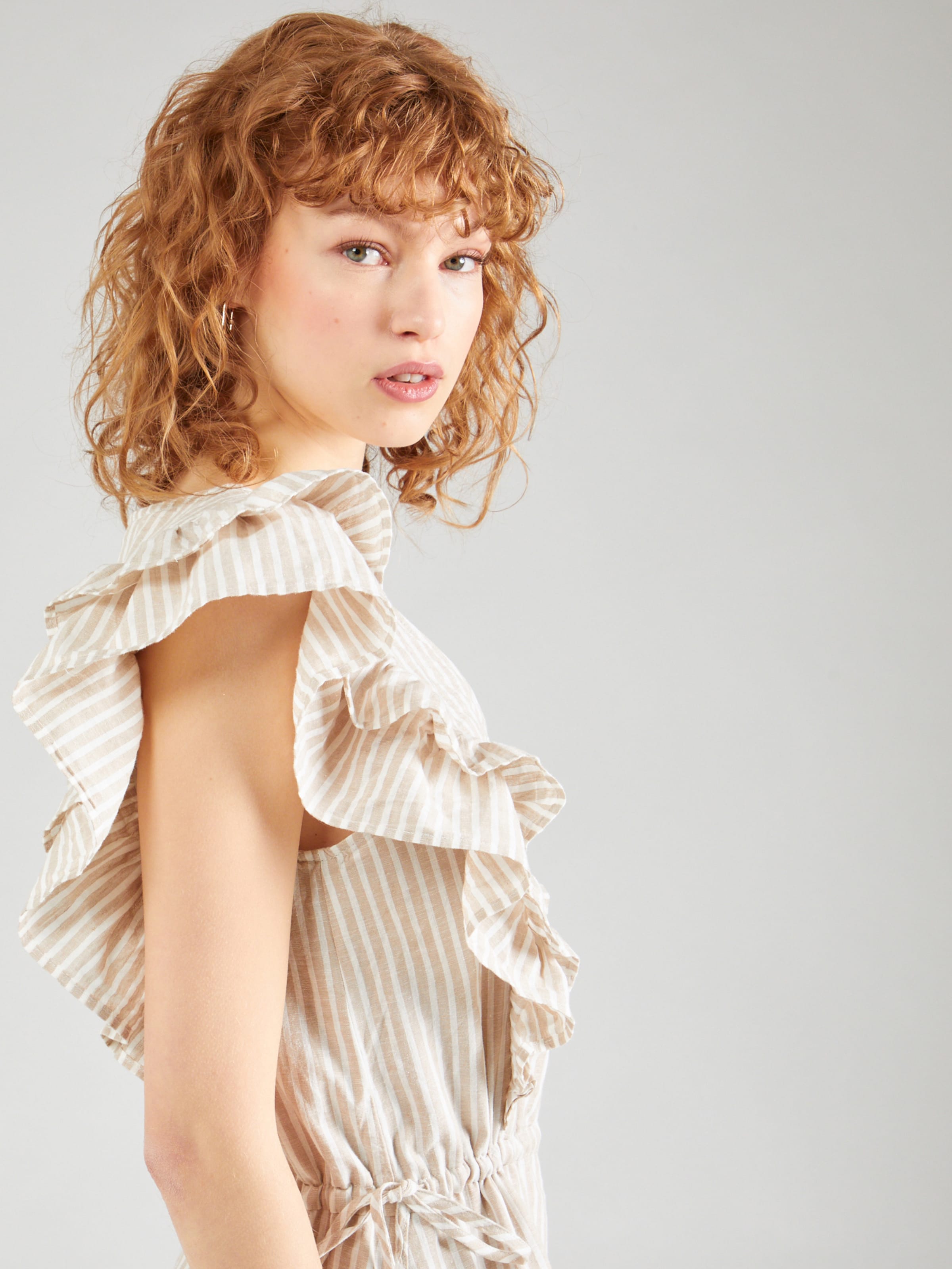 SELECTED FEMME Jurk SLFHILLIE in Beige ABOUT YOU