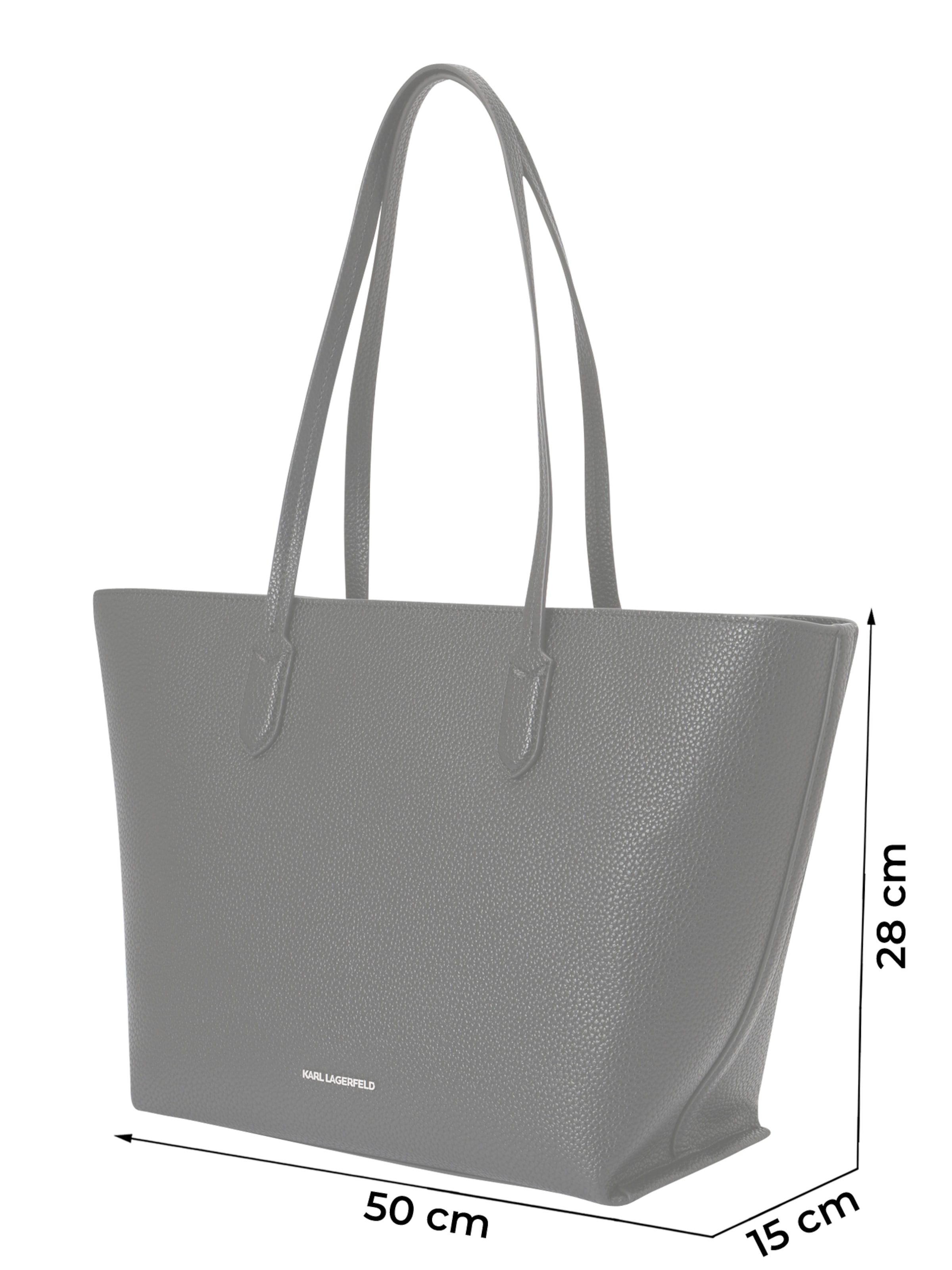 Karl Lagerfeld Kézitáska 'Ikon Pebble' - fekete