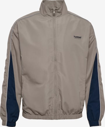 Veste de sport 'Loose Track' Hummel en gris : devant