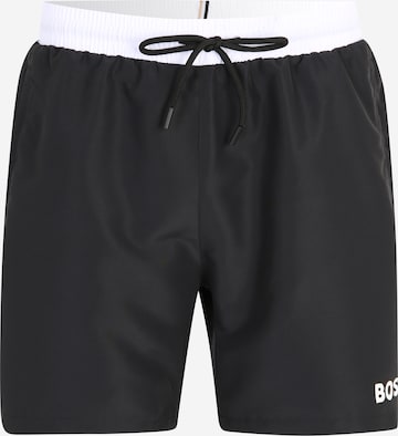 BOSS Orange Badeshorts 'Starfish' i svart: forside