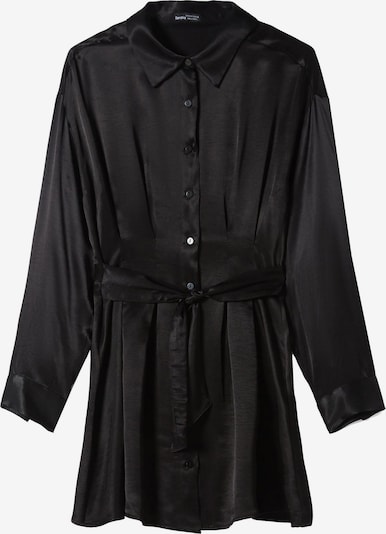 Bershka Košeľové šaty - čierna, Produkt