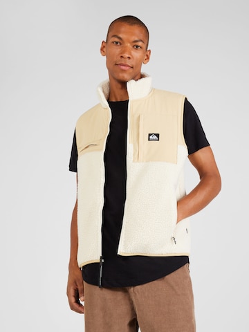 Gilet de sport QUIKSILVER en beige : devant