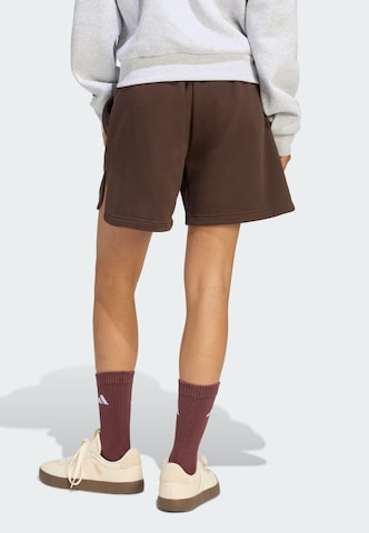 Loosefit Pantalon de sport 'Studio' ADIDAS SPORTSWEAR en marron