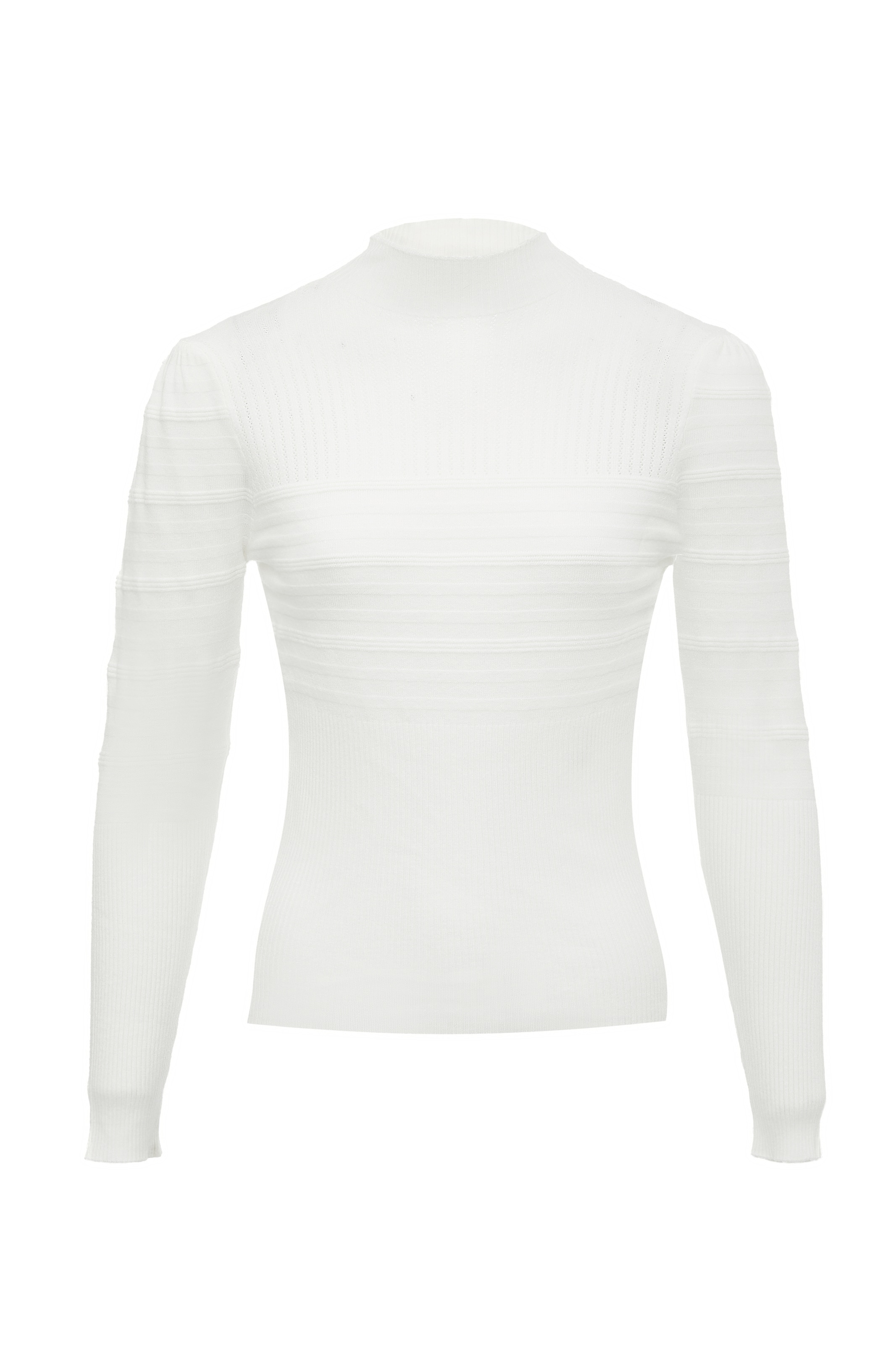 leo selection Pullover in Weiß: Vorderseite