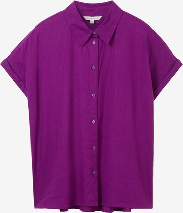 TOM TAILOR Blouse in Purple: front