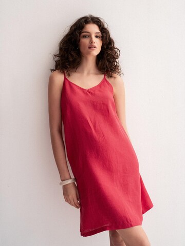 AmourLinen Kleid 'Zoe'‌‌‌‌‌‌‌‌‌‌ in Pink