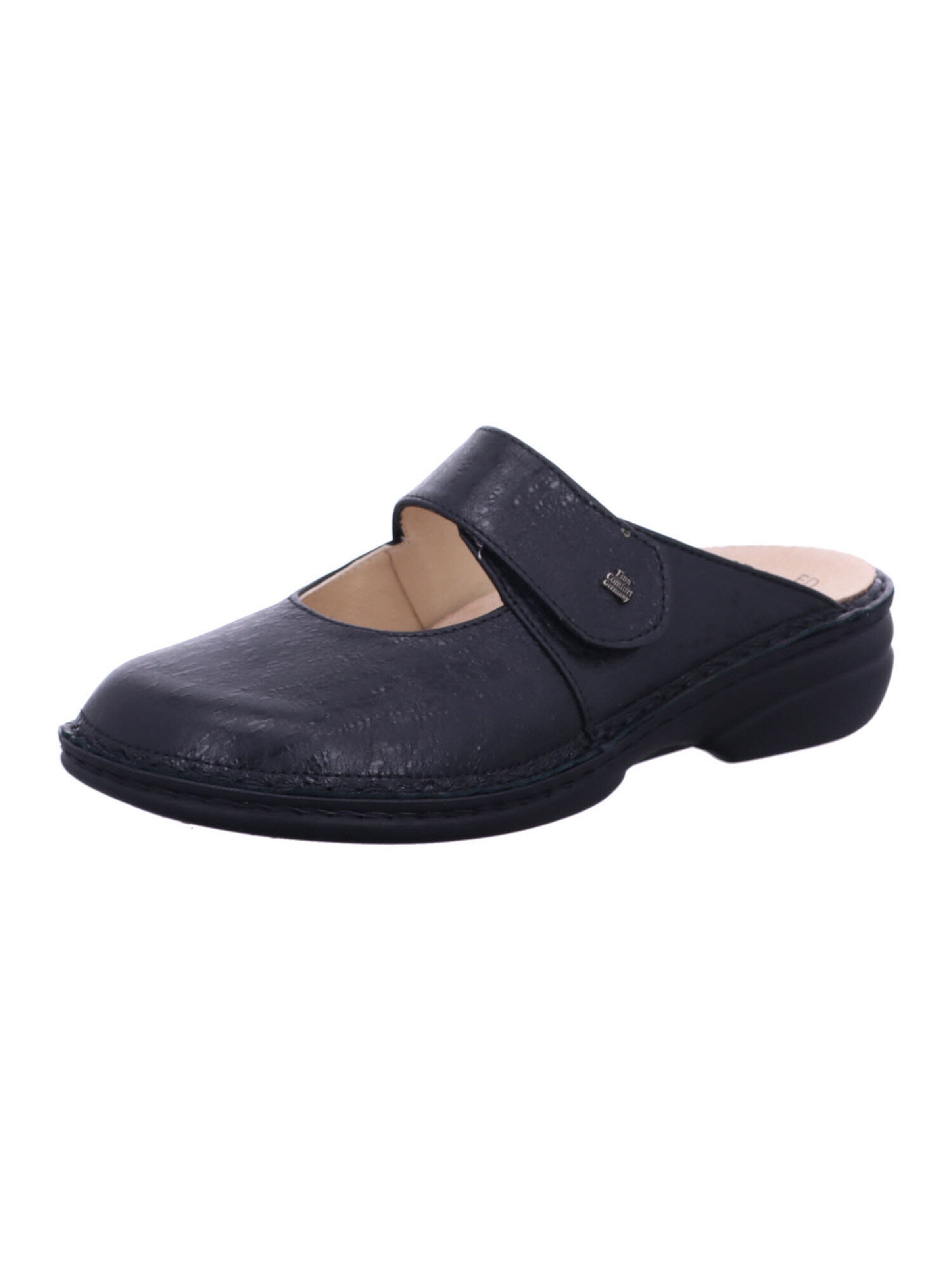 Finn Comfort Mules 'Stanford' in Black: front