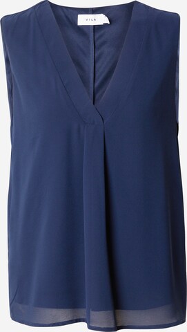 VILA Blouse 'MARIA' in Blauw: voorkant