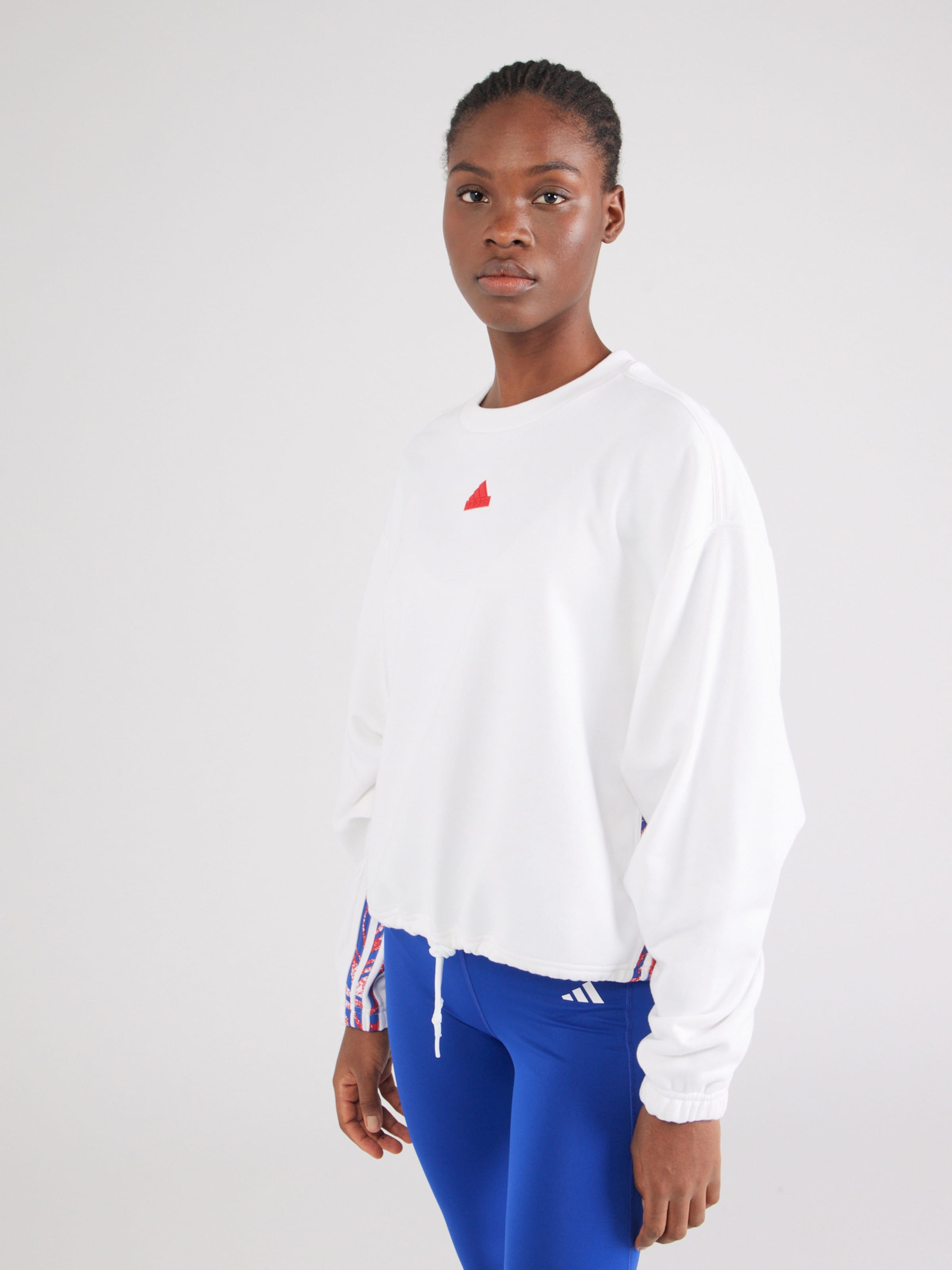 Adidas wrap crew sweatshirt hotsell