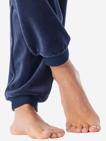 Pyjama ' Casual Velour ' SCHIESSER en bleu