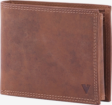 Sergio Valentini Wallet in Brown: front