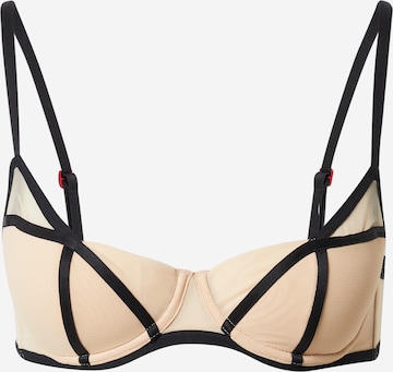 Balconnet Soutien-gorge Scandale éco-lingerie en beige : devant