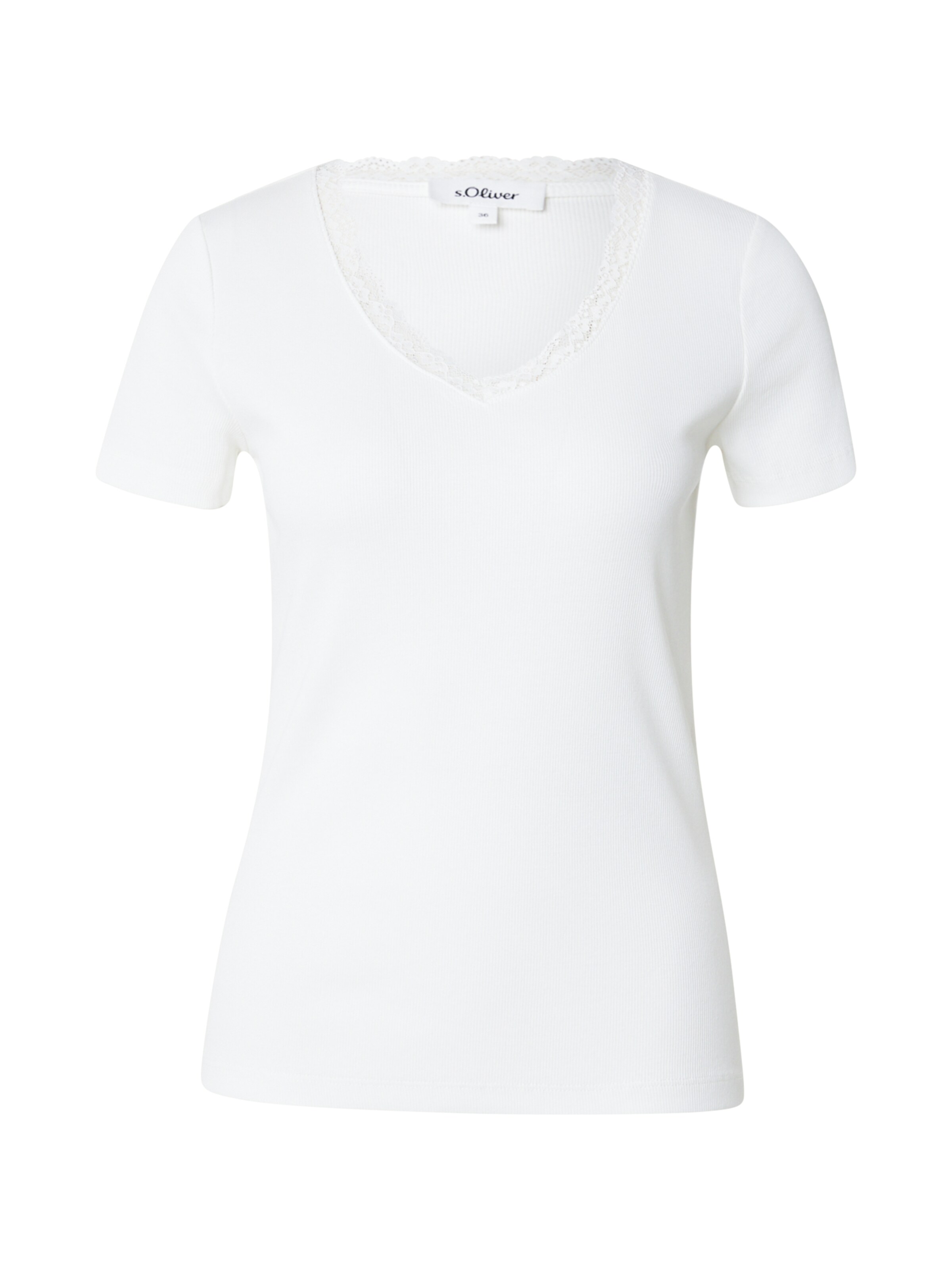 s.Oliver T-Shirt in creme, Produktansicht