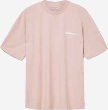 AllSaints Koszulka 'Underground' w kolorze różowy: przód