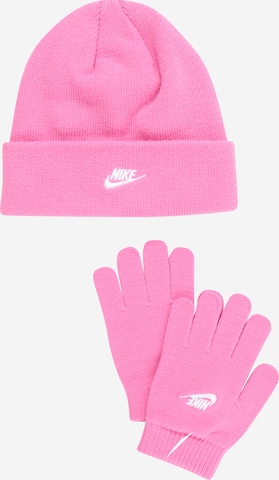 Nike Sportswear Set in Pink: front