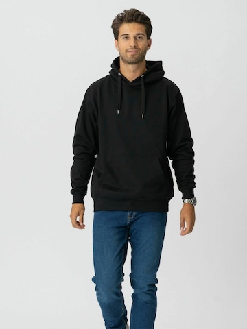 Pull-over ' Hoodie ' TEESHOPPEN en noir : devant