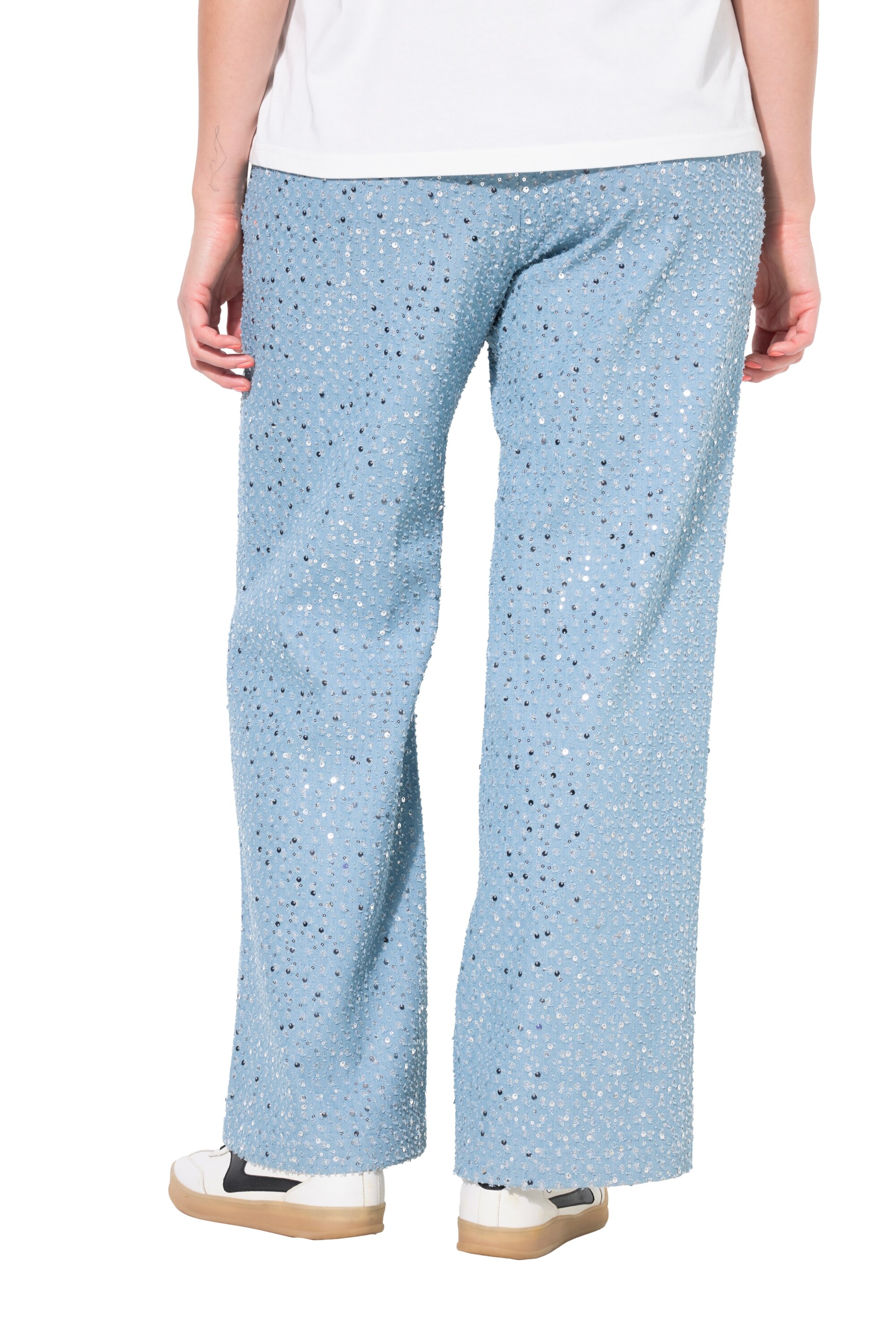 Studio Untold Wide leg Broek in Blauw