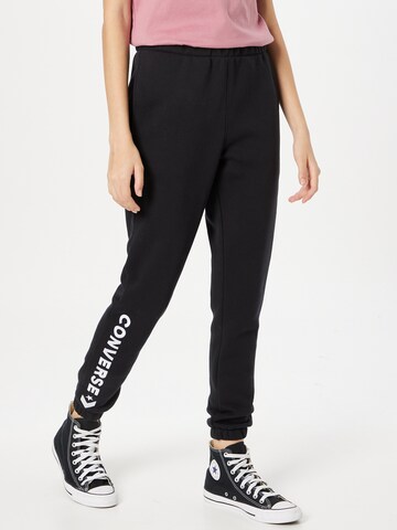 CONVERSE Tapered Jogginghose in Schwarz: predná strana