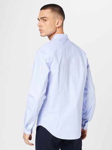 ABOUT YOU Regular fit Button Up Shirt 'Fritz' in Blue