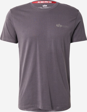 ALPHA INDUSTRIES Koszulka 'Air Force Pilot' w kolorze szary: przód