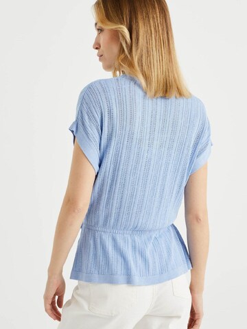 WE Fashion Пуловер в синьо