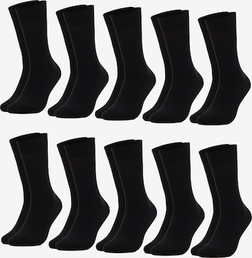 Occulto Socks 'Hermann' in Black: front