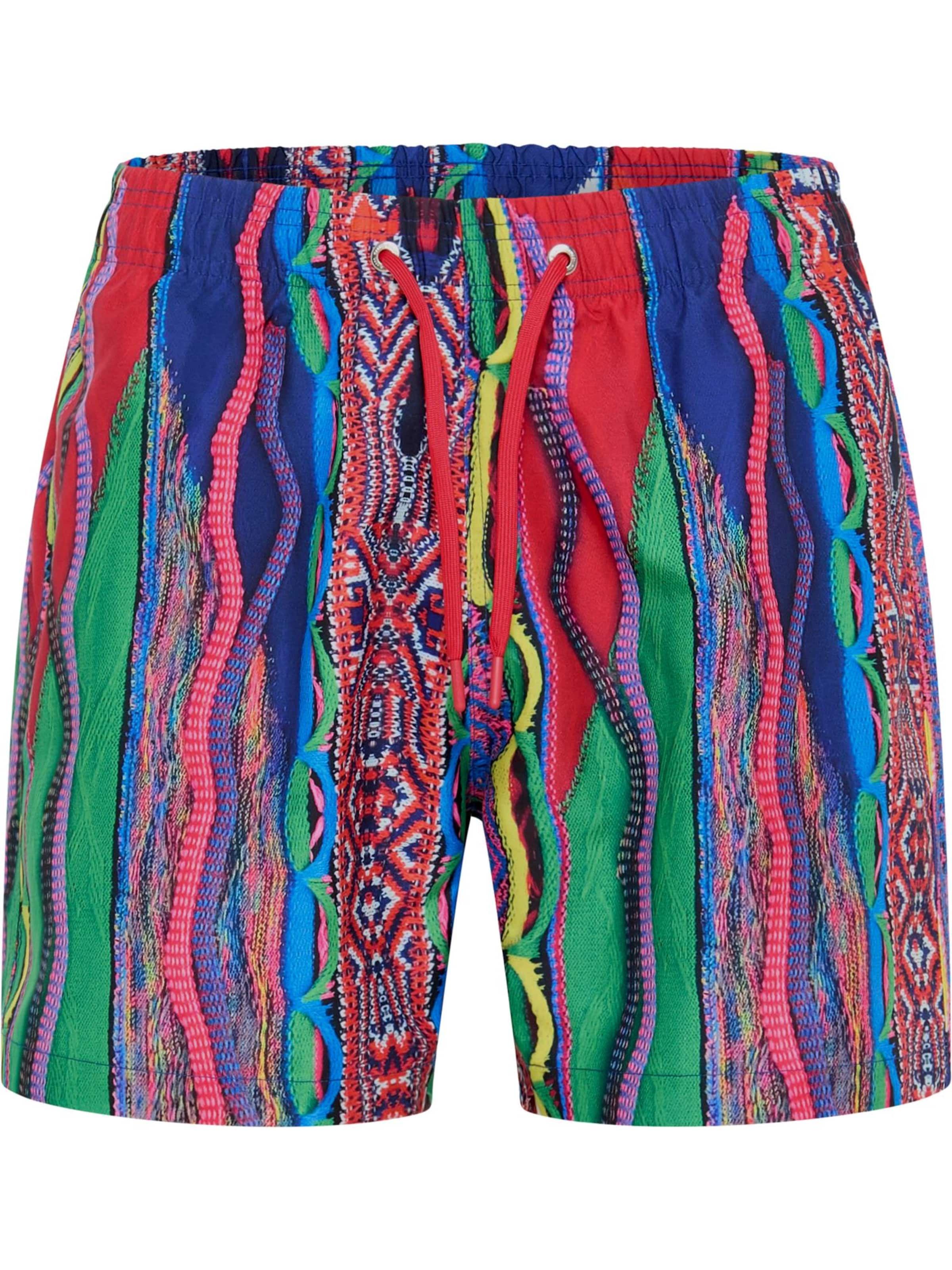 Carlo Colucci Swimming shorts in Mixed colours: front