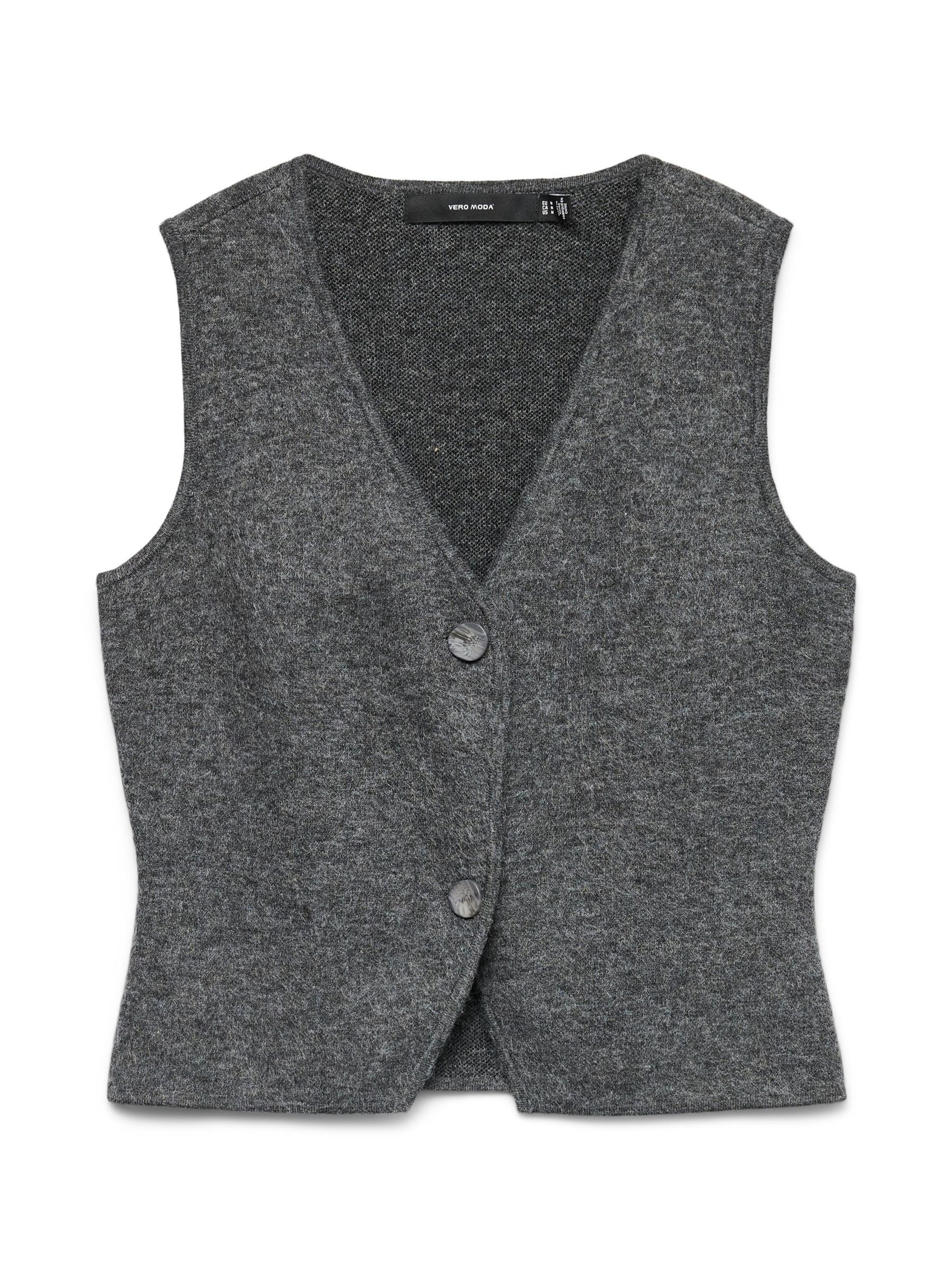 Cardigan 'VMBRISA' VERO MODA en gris : devant