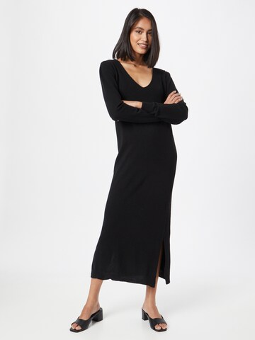 Liebesglück Knitted dress 'NORA' in Black: front