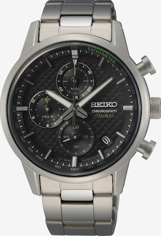 SEIKO Analoguhr in Silber: predná strana