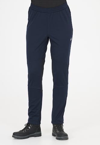 Whistler Regular Workout Pants 'Peeving' in Blue: front