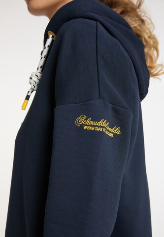 Schmuddelwedda Zip-Up Hoodie in Blue