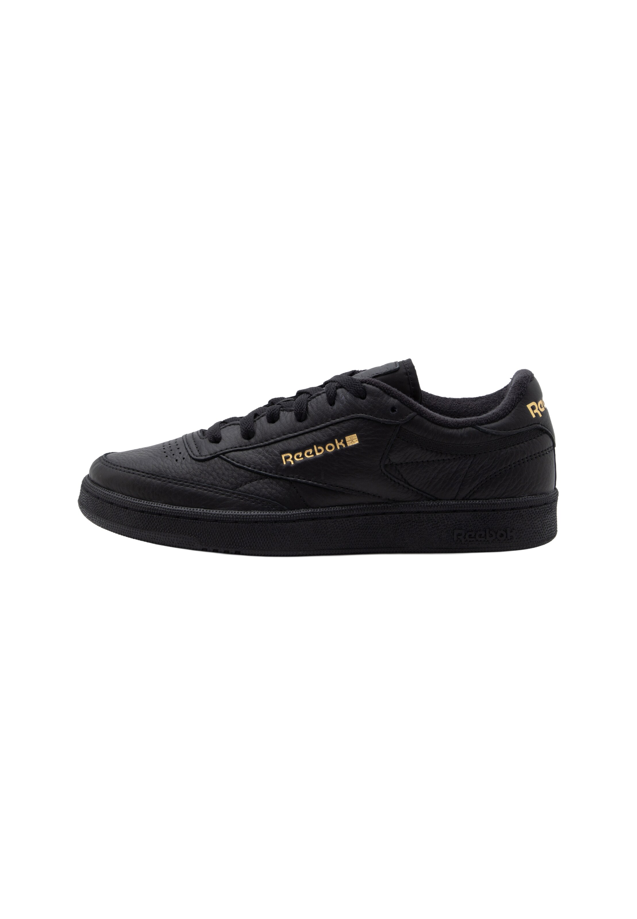 melns Reebok Zemie brīvā laika apavi 'CLUB C 85': no priekšpuses