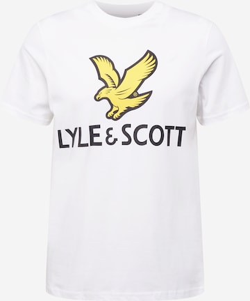 Lyle & Scott Tričko – bílá: přední strana