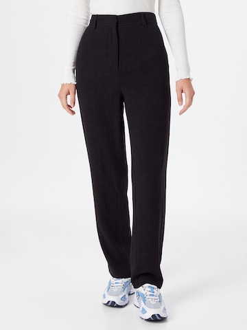 NA-KD Regular Chino trousers in Black: front