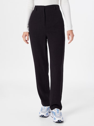 NA-KD Regular Chino Pants in Black: front