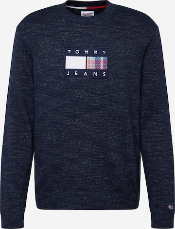 Tommy Jeans Pullover 'Tartan' in Blau: predná strana