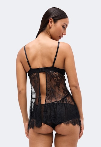 Hunkemöller Negligé 'Cecilia' in Zwart