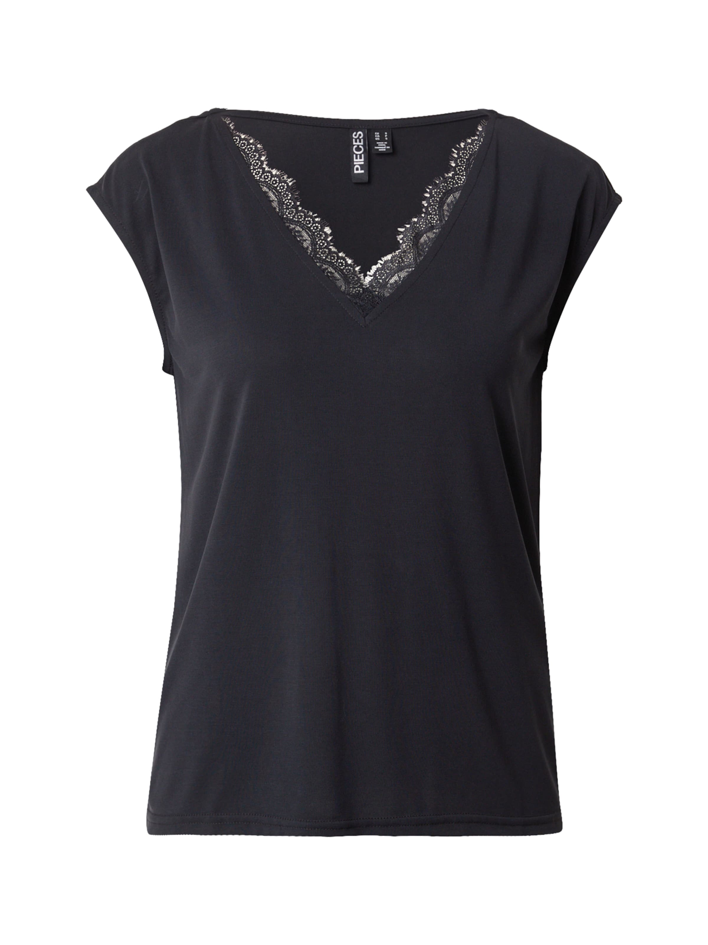 PIECES Shirts 'PCKamala' i sort: forside