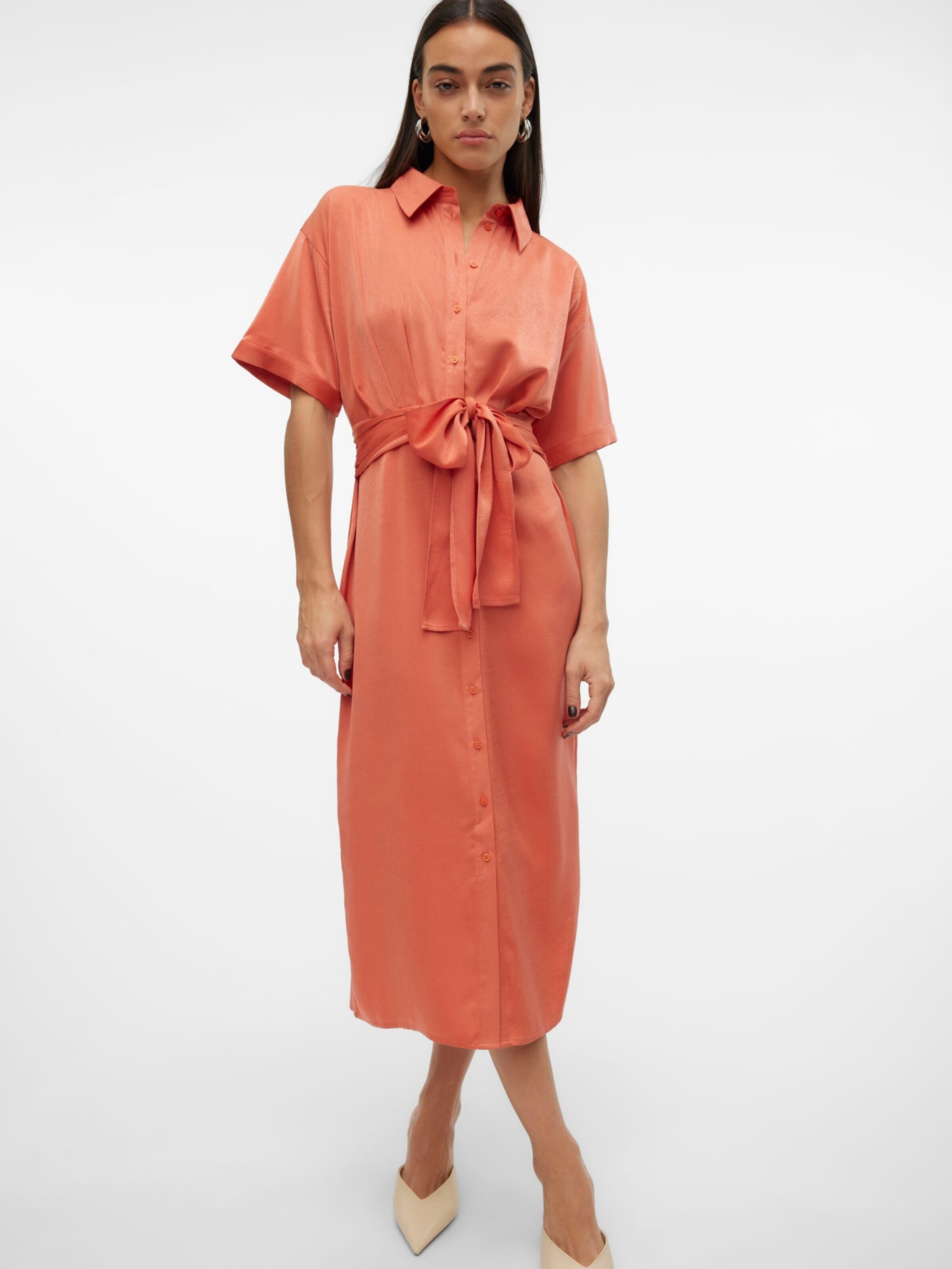 VERO MODA Jurk 'onilla' in Oranje