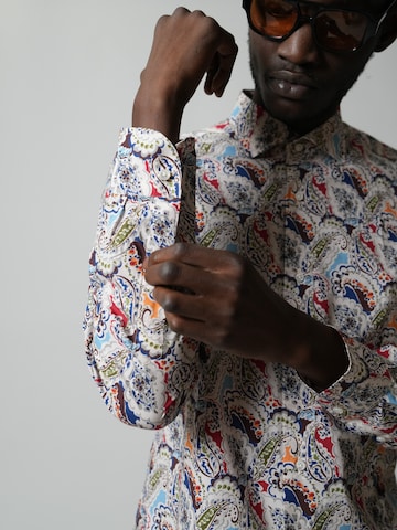 HENRIK Super Slim Fit Button Up Shirt in Mixed colors