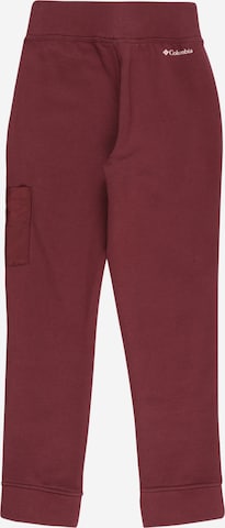 Effilé Pantalon COLUMBIA en rouge