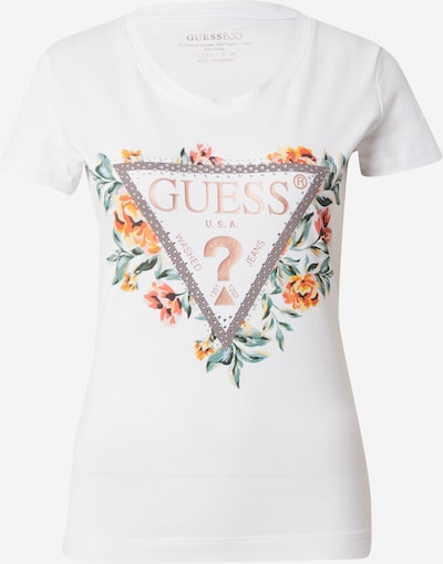 GUESS Μπλουζάκι σε ανάμεικτα χρώματα / λευκό, Άποψη προϊόντος
