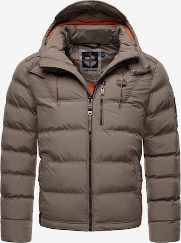 STONE HARBOUR Winterjacke 'Arvidoo' in Braun: predná strana