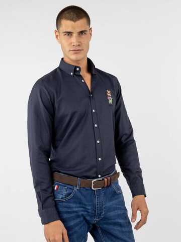 Williot Slim fit Koszula 'Facundo' w kolorze niebieski