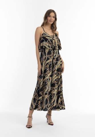 Robe d’été faina en noir : devant