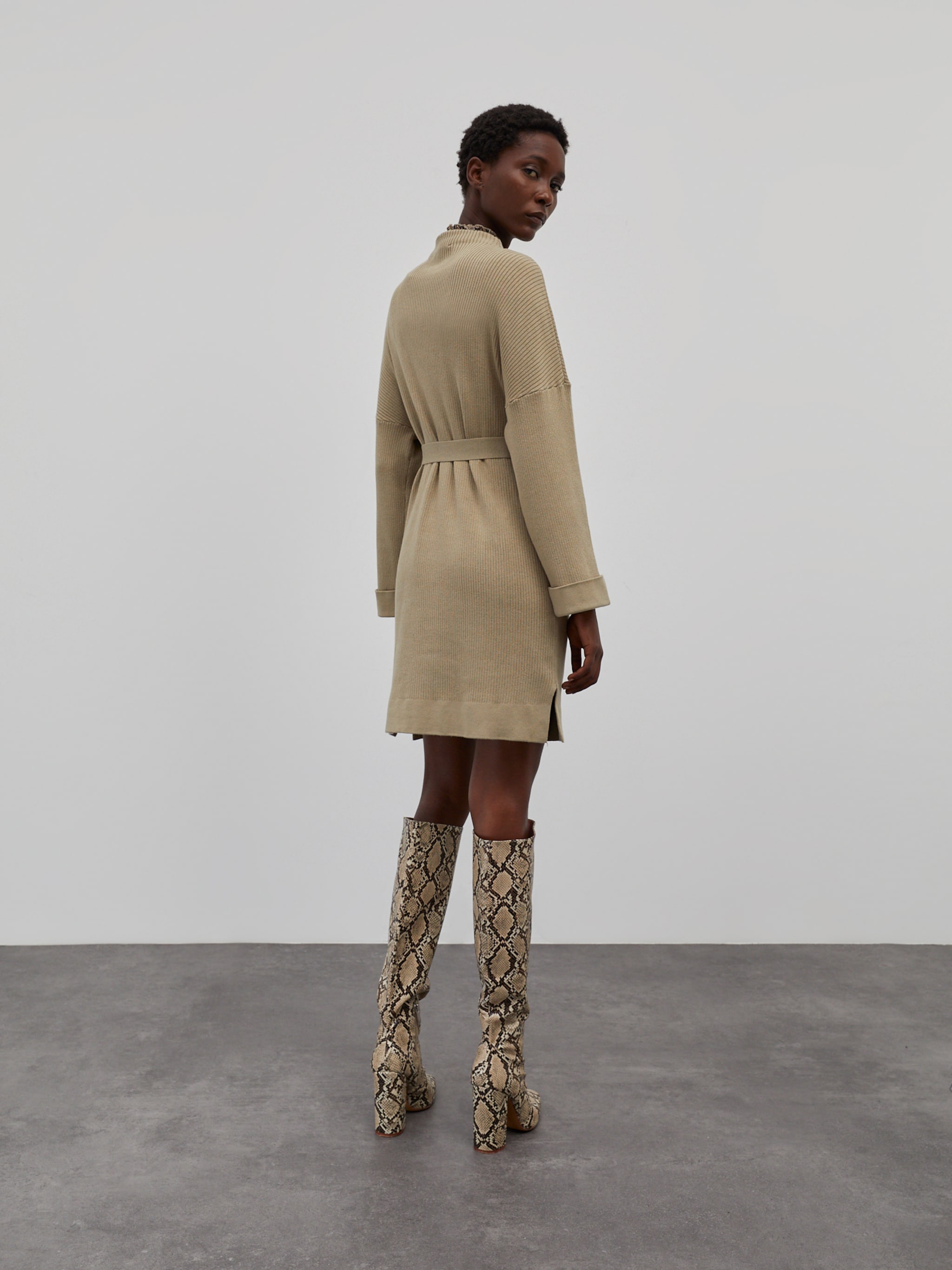 EDITED Producten Jurk 'Nata' Beige