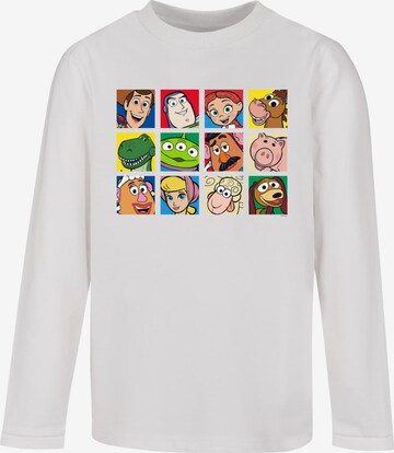 ABSOLUTE CULT Shirt 'Toy Story - Character Squares' in Wit: voorkant