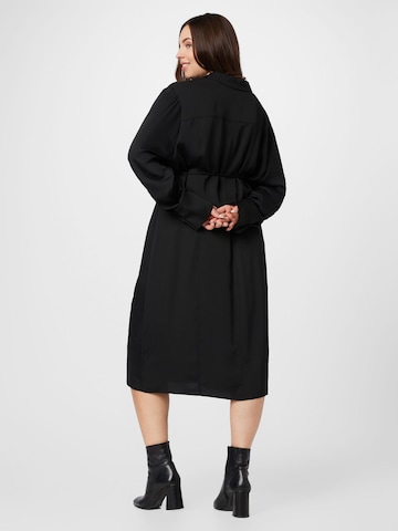 Calvin Klein Curve Košilové šaty – černá