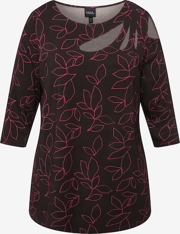 Ulla Popken Shirt in Zwart: voorkant